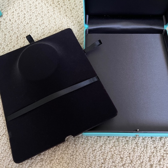 Tiffany & Co Blue Leather Necklace Jewelry Empty Display Presentation Case + Box - Picture 12 of 16